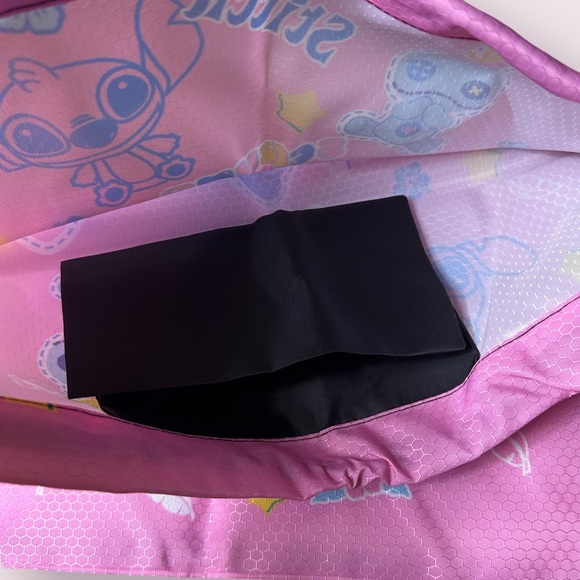 New In Package Disney Lilo & Stitch Pink Drawstring Backpack Aloha Scrump Stars - Picture 5 of 8